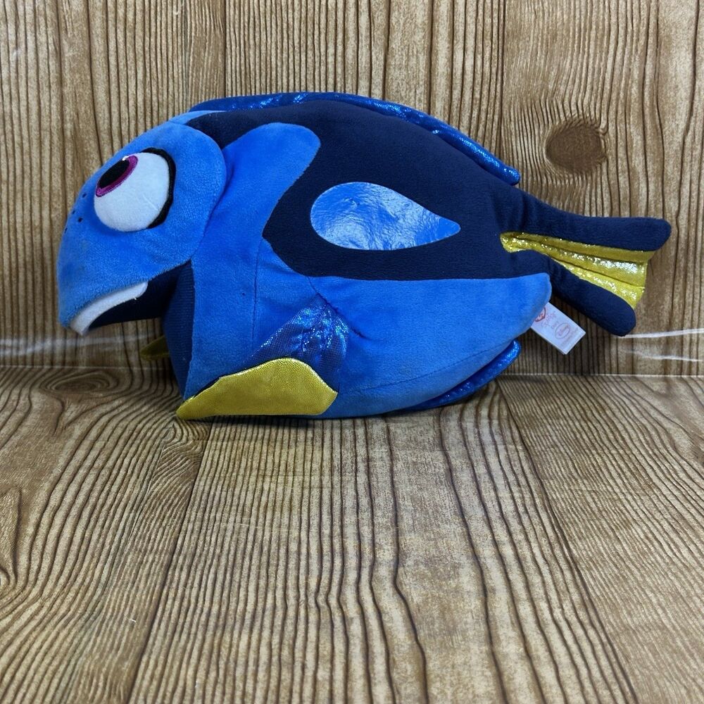 Disney Ty Sparkle Dory Finding Nemo Blue‎ Fish Beanie Plush 13" Stuffed Animal